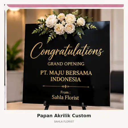 Papan Bunga Akrilik Tambaksari
